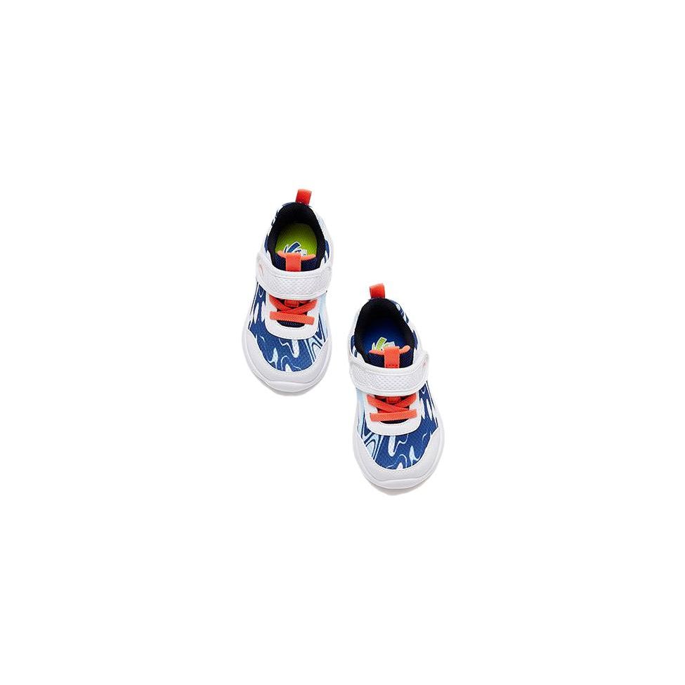 Anta Anti-Slip Shock Absorbing Low-Top Shoes Baby Shoes White Blue Orange A312330016-3