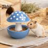 Talos Mushroom Bird Feeding Bowl, No Mess Pet Cage Feeder, Covered Food or Water Bowl for Small Animals Budgie Cockatiel Hamster
