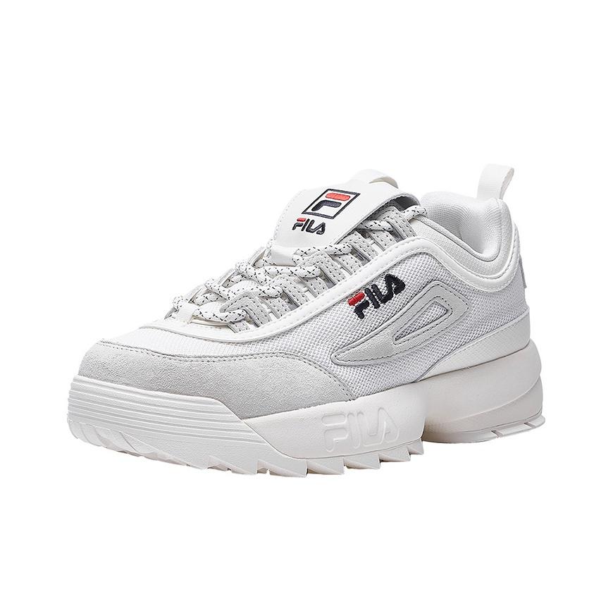 Fila Fusion Disruptor 2 Comfortable Trendy Low-Top Dad Sneakers Women Sneakers White T12W933704AWT