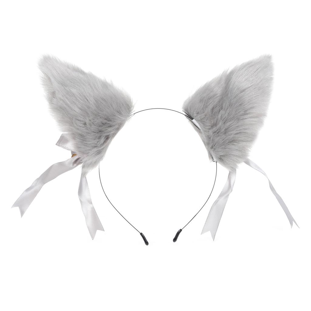 Plyšová spona do ucha Liška Čelenka Doplněk do vlasů Roztomilá chlupatá Liška Vlásenka do uší Měkká Liška