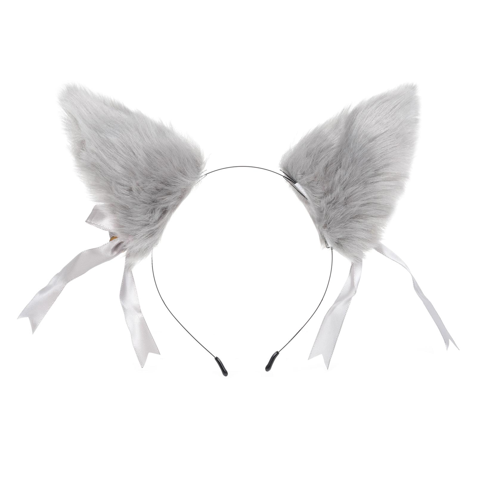 Плюшевая заколка для волос с лисьими ушками, повязка на голову, аксессуар для волос, милая заколка для волос с лисьими ушками, мягкая повязка для волос с лисьими ушками