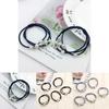 Korean Version Of The Three-strength Rubber Band High-elastic Pearl Head Rope For Women And Girls