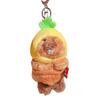 Cartoon Marmot Pendant Fluffy Groundhog Dolls Kawaii Plush Dolls Key Chain  Gifts