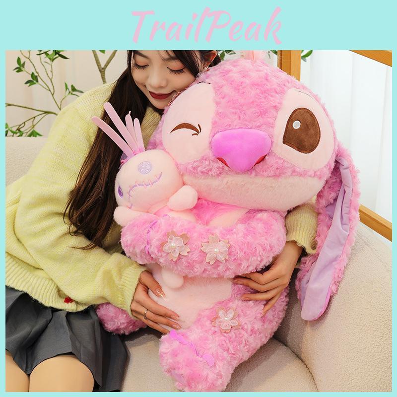Plush Pink Rose Toy Stuffed Animal Doll Cartoon Decoration Gift Kids