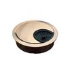 2 Pcs Metal Desk Cable Hole Covers with 53mm Round Hole for Desktop Cable Management and Organized Cable Routing