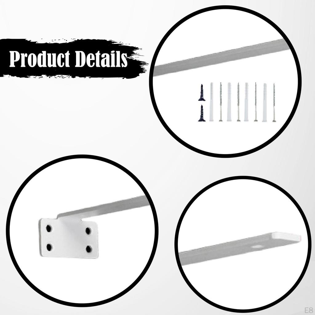 Staffe Decorative in Metallo per Mensole Supporto a Parete Robusto Invisibile Facile