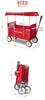 Radio Flyer Easy Fold Wagon with Canopy EZ FOLD WAGON 3951 3WAY Foldable Wagon for 2 People with Cushion and Bottle Holder 3-in-1 Bench,