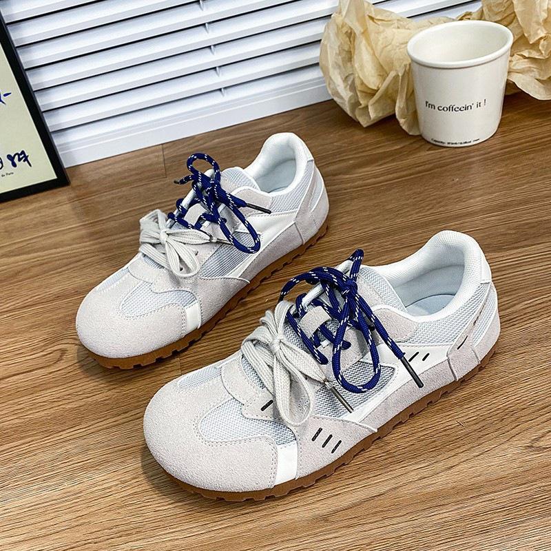 

Ретро немецкие тренировочные кроссовки женские 2025 осень новые высококлассные большеголовые повседневные универсальные спортивные туфли нескользящие модные кеды 40