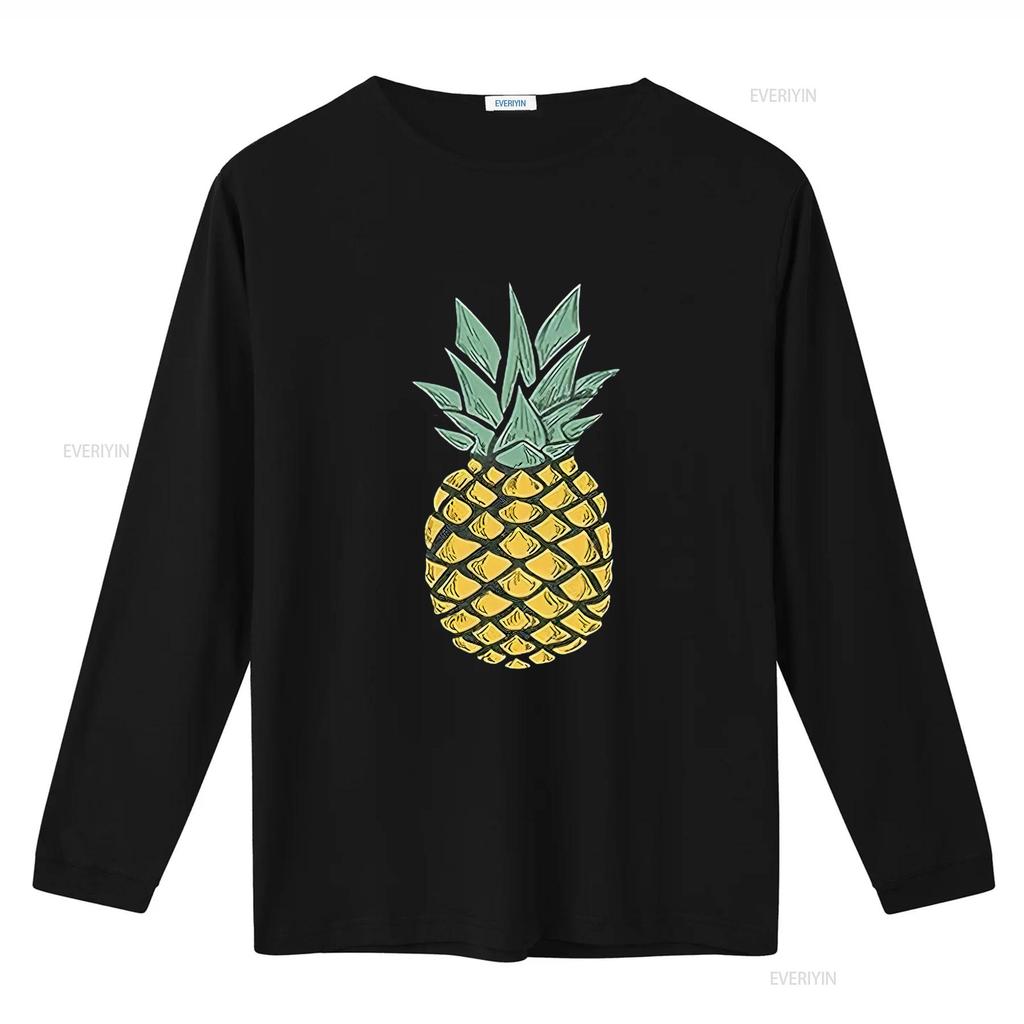 Womens Pineapple T Shirt Cute S Summer Vacation  Cotton Aloha Black Vintage Washed Fashion Versatile Stretched Stylish Homme