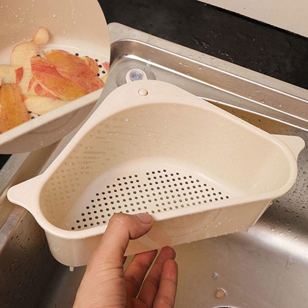 Triangular Sink Drain Basket Portable Sponge Rag Storage Box Gifts Kitchen Sink Trash Boxes