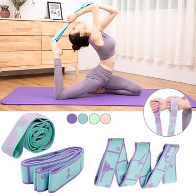 Slimming Resistance Band Yoga Auxiliary Stretching Belt Adult Latin Training Elastic Bands Beginner Pilates Multi-Functional