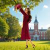 barbie Signature Graduation Wishes Doll with Maroon Gown and Cap (Model JJX81)