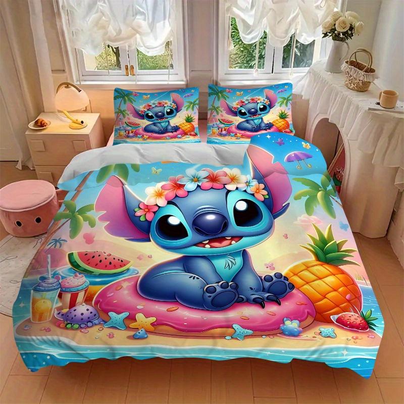 3pcs Beach Stitch Printed Quilt Set - Soft and Comfortable Quilt Cover for Bedroom, Guest Room and Dormitory Decorative Bedding Set 1 Duvet Cover