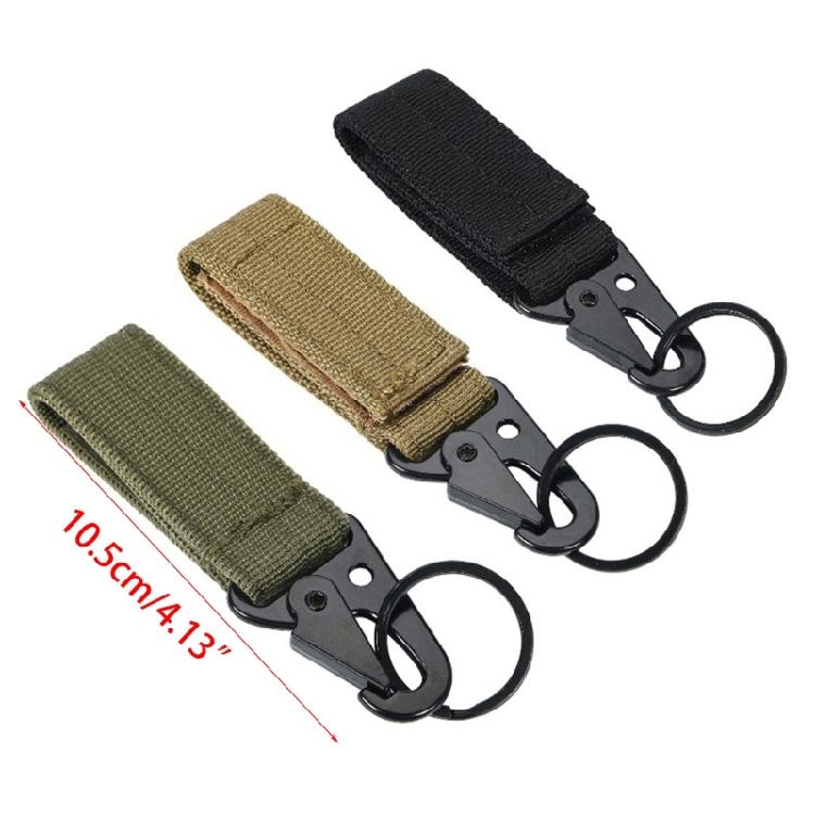 Nylon Webbing Buckle Strap Clip Tactically Belt Hanging Carabiner Hook Belt Clip
