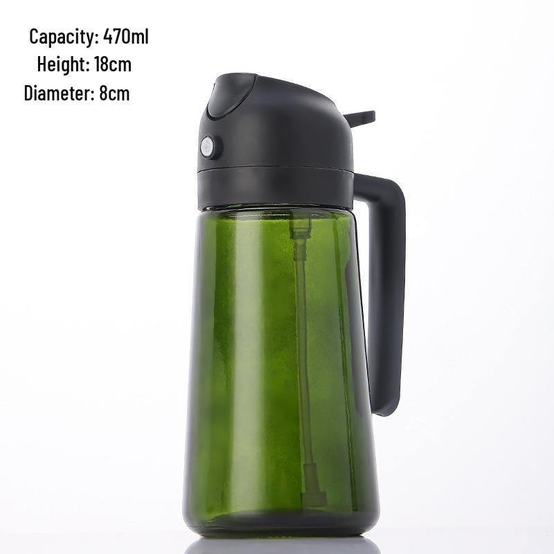 Dual-Use Glass Oil Sprayer Bottle, Handheld 470ML