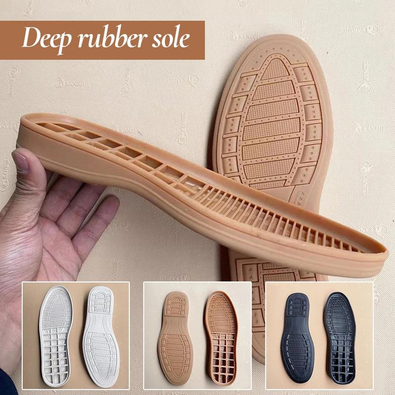 Gummi-Schuhsohlen Reparatur für Herren Lederschuhe Anti-Rutsch Bodenhaftung Halbe Außensohlen Ersatz DIY Matte Polster Vorfußpolster Sohle