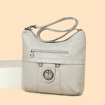 Eine geräumige, mehrteilige, wasserabweisende Einzel-Schultertasche für den Außenbereich, lässig und modisch