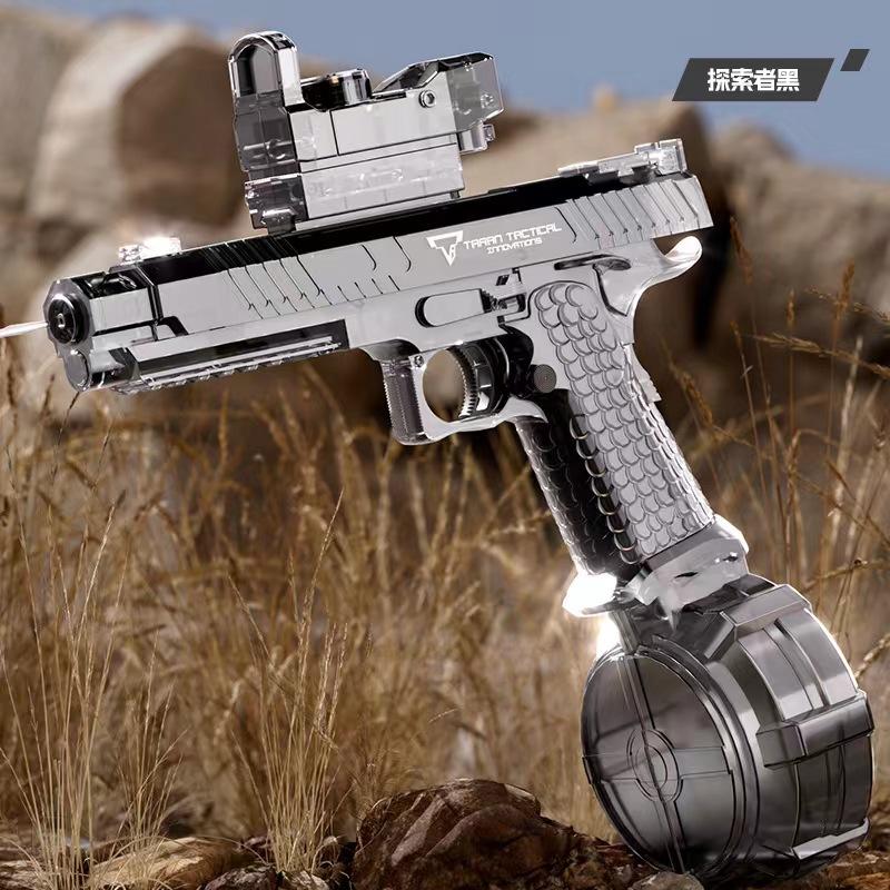 

Электрический непрерывный огонь 2011 Водяной пистолет Световой мигающий пистолет Летний открытый бассейн Распылитель Водные бои Пистолет для взрослых детей