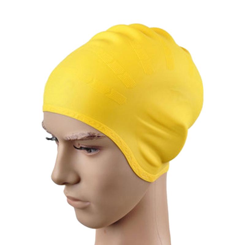 Adults Waterproof Swimming Caps Men Women Swim Pool Cap Long Hair Pool Hat With Ear Cover Protector Diving Equipment