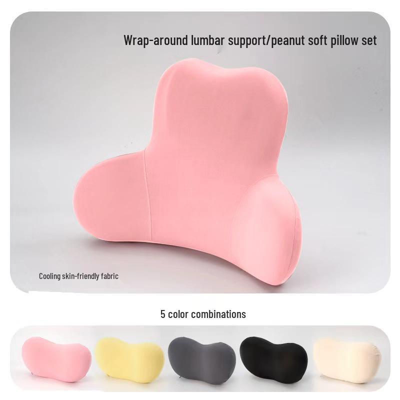 Ergonomic Multi-Angle Lumbar and Neck Support Pillow for Car