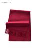 Wine red pure 100% wool scarf for women's thin warm shawl winter solid color claret lady scarves luxury gifts