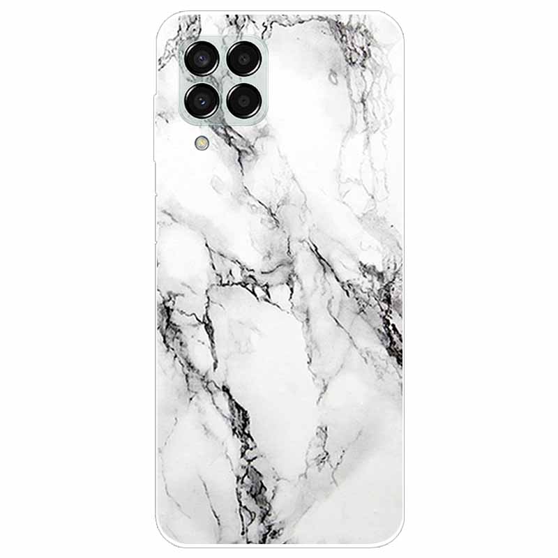 Hülle für Samsung M33 Hülle Marmor Weiches TPU Silikon Handyhüllen für Samsung Galaxy M53 5G Hülle Klarer Bumper M 33 53 Schutz