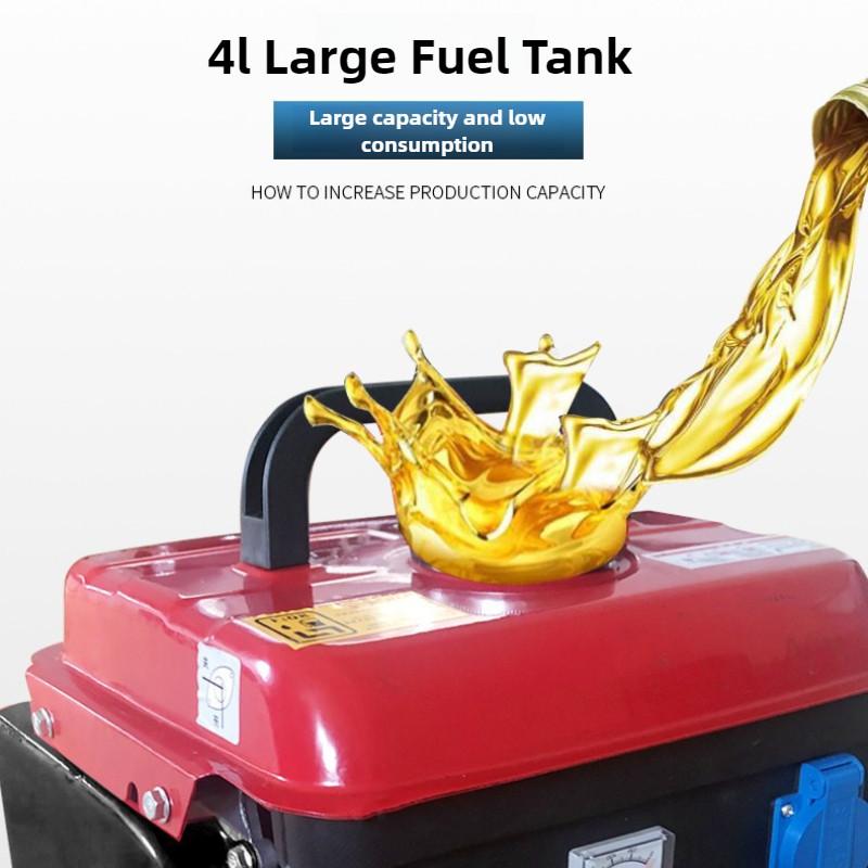 650W Household Small Gasoline Generator Portable 220V Low Noise Mini Fixed Frequency Generator