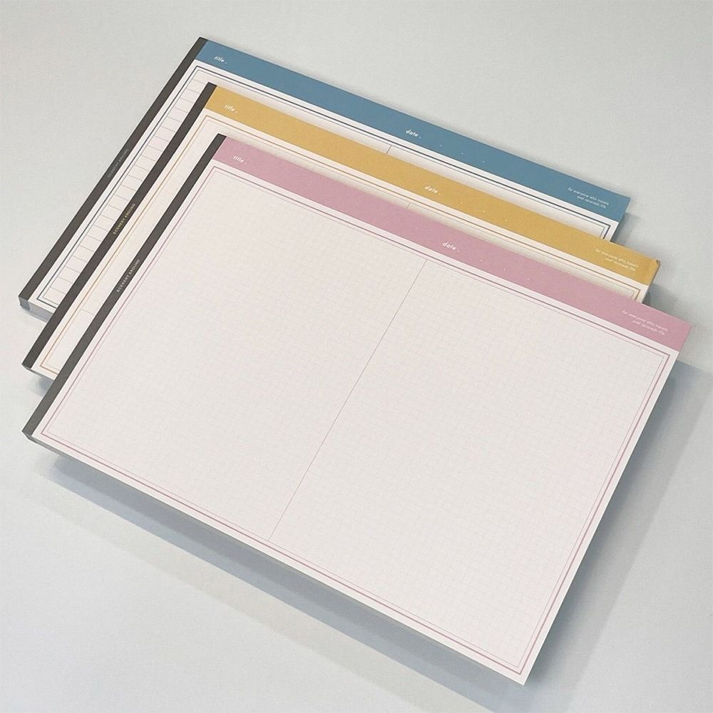 Simplicity Students B5 Notebook Horizontal Notepad Tearable Writing Memo Pads Paperpad Legal Pad For School Office