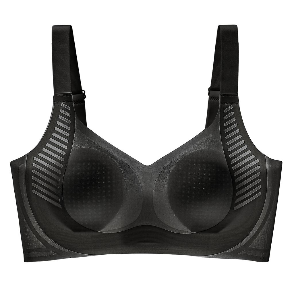 Large breasts show small underwear, women's seamless gathering, light and cool, anti-sagging, sub-breasts lifted, no steel ring bra