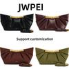 JW PEI 2025 Spring/Summer High-End Ruched Clutch Bag for Women