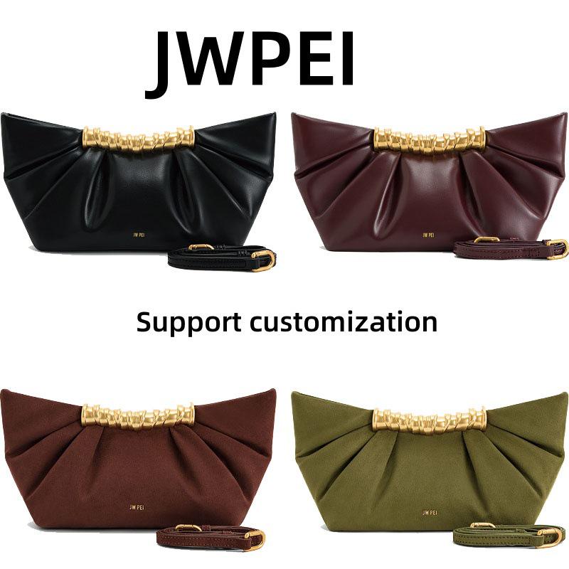 JW PEI 2025 Spring/Summer High-End Ruched Clutch Bag for Women