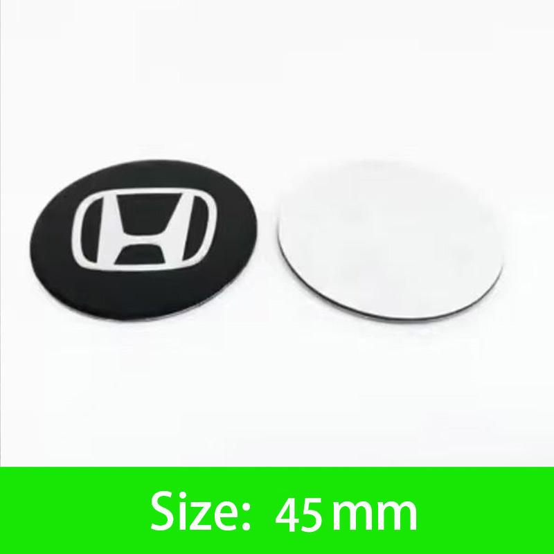 AAALX1 45-65mm Car Wheel Center Hub Cap Emblem Sticker Accessories For Honda Civic FIT Accord Prelude CRV 5Th City XRV CRV HRV Odyssey