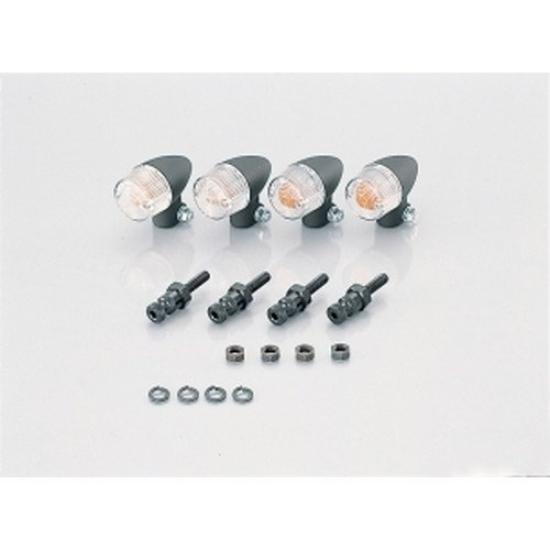

Комплект поворотников KITACO Rocket Mini YB-1/YB-1FOUR черный/прозрачный 830-0402032