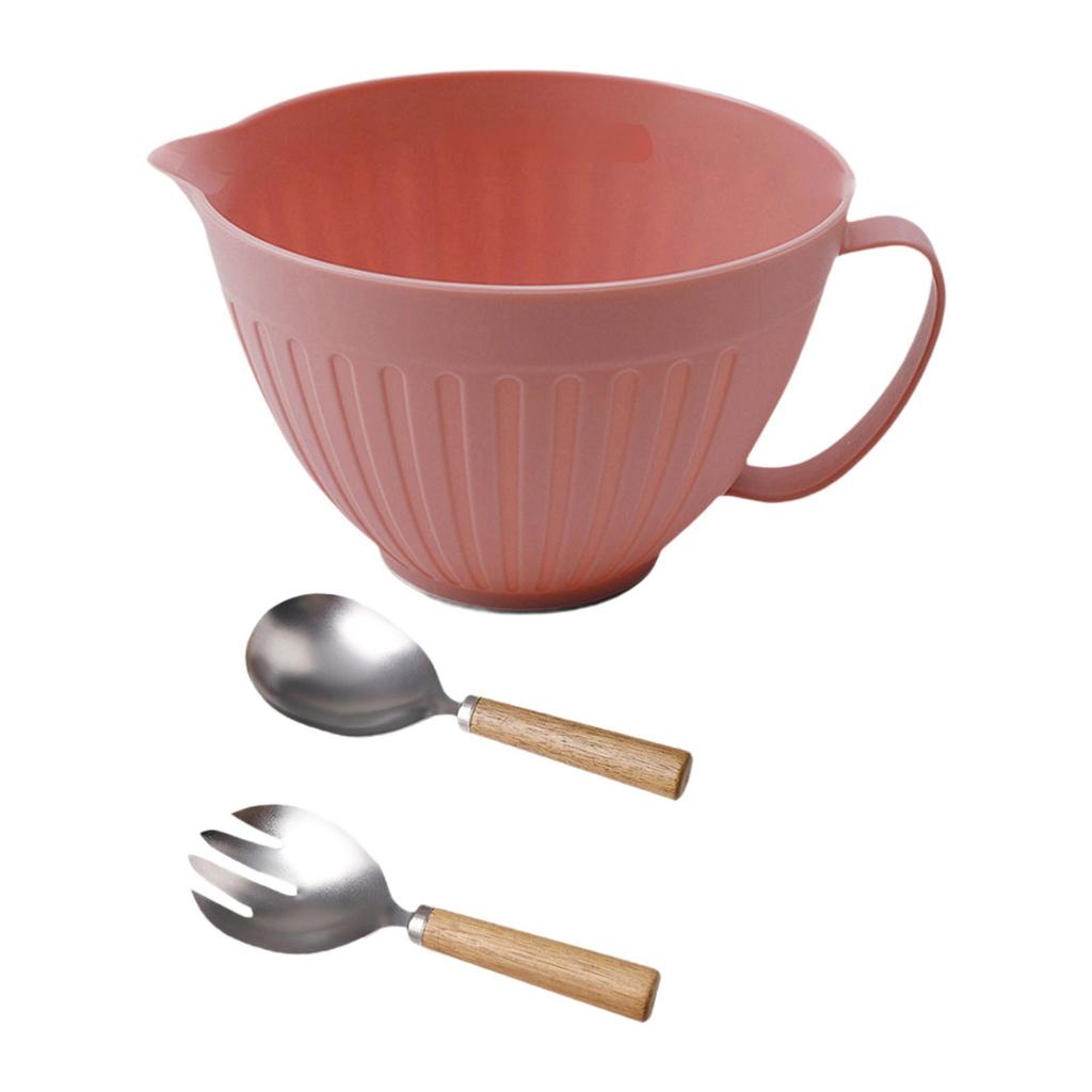 Mengkom met Lange Steel voor het Kloppen van Eieren en Saladebereiding