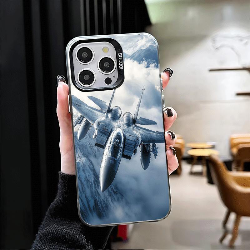Aircraft Helicopter Formation Soft Phone Case for iPhone 15 16 17 Pro Max 17Air 16E 14 Plus 13 12 Mini Shockproof Cover Back She