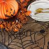 1Pc Halloween Horror Prop Polyester DIY Spider Web Black Table Cloth Lace Tablecloth Home Decor