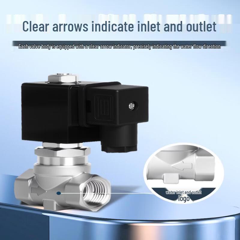 Yunduo High-Pressure Stainless Steel Solenoid Valve, DN15 AC220V
