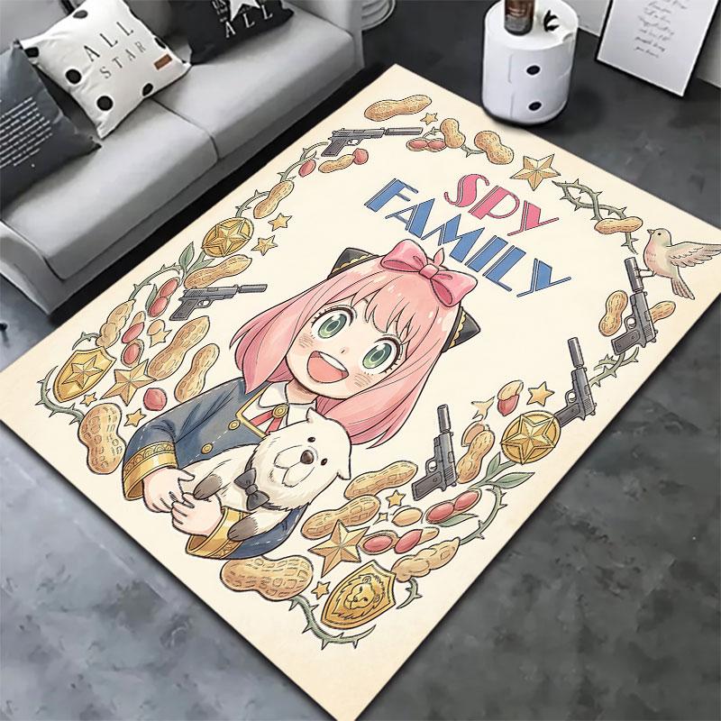 Spy Family Carpet Rug For Living Room Bedroom Home Sofa Decoration Kids Play Nonslip Floor Mat