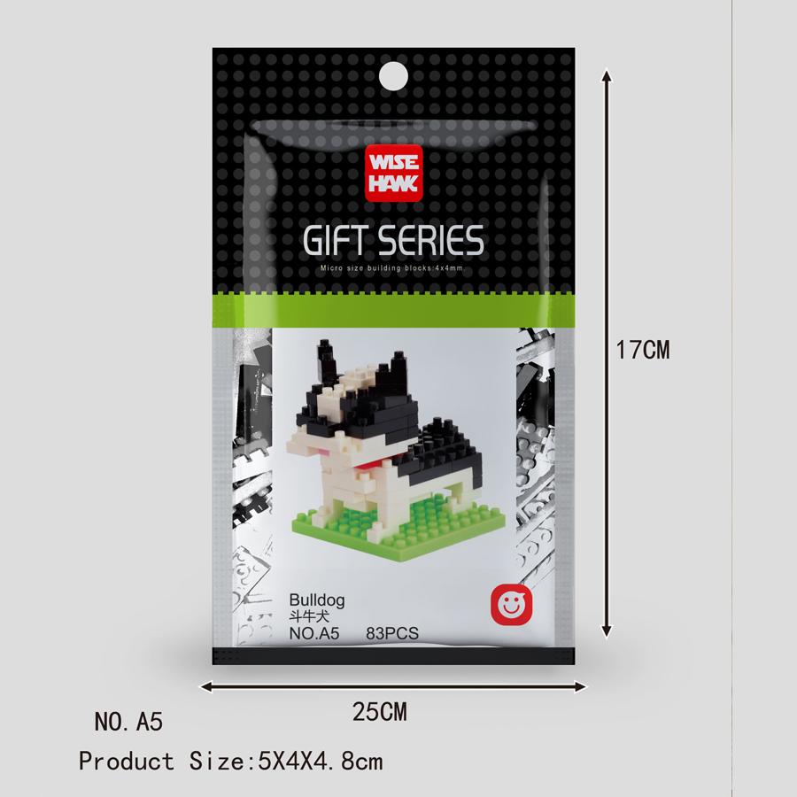 Mini Tiere Mikropartikel Bausteine Diamantsteine Kinderspielzeug Katze Hund Fisch Vögel Modelle Montage Spielzeug Geschenksets