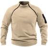 Cappotto Antivento Maglione Termico da Trekking Uomo Giacca Outdoor in Pile Polare Caccia Caldo Pullover con Cerniera Taglia Plus