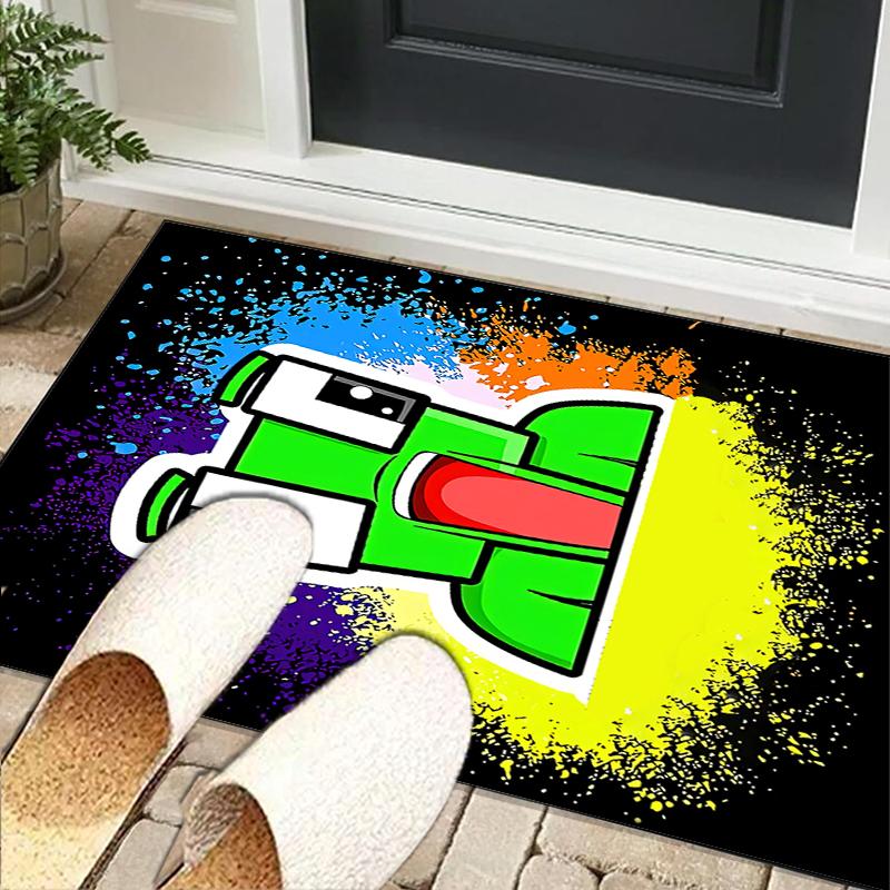 Colorful game Friends Office Rug Chair Mat, Game Carpet, Suitable for Front Door, Bedroom, Living Room, Desk, Holiday Gift