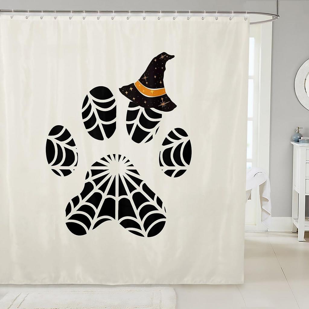 Cartoon Cat Kids Shower Curtains,Ocean Wave Japanese Ukiyo-e Bathroom Curtain,Ragdoll Abstract Stripe Home Decor,Sea Blue Retro