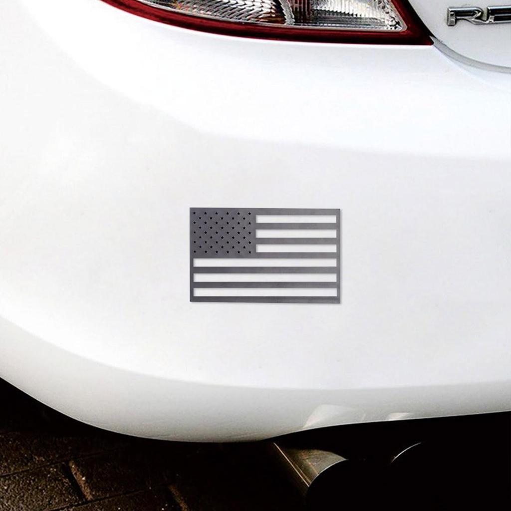 3D Samolepky s americkou vlajkou, 3D Kovové samolepky na auto s americkou vlajkou | 2 Samolepky Patriotické