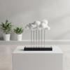 Cloud Sculpture with Base Elegant Statue Easy to Display for Living Room, Office