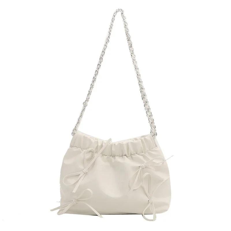 Simple Casual Fashion Shoulder Women's Bag Large Capacity  Spring New Simple Casual Classes Commuter Bucket Bag