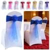 Stretch Chair Bow Tie Ready Made Spandex Stretch Cover Elegant Chair Sashes Banquet Setting