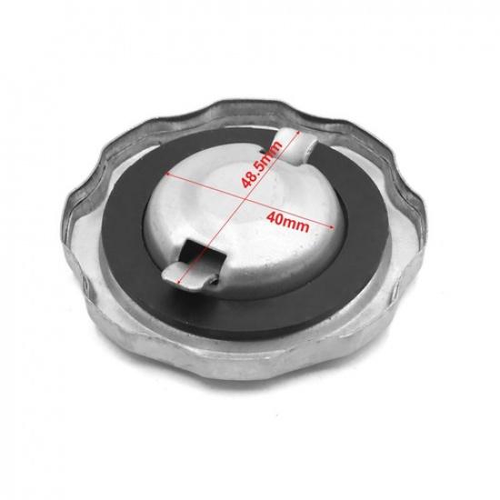Universal Silver Tone Motorcycle Scooter Fuel Tank Gas Cap Cover Protector