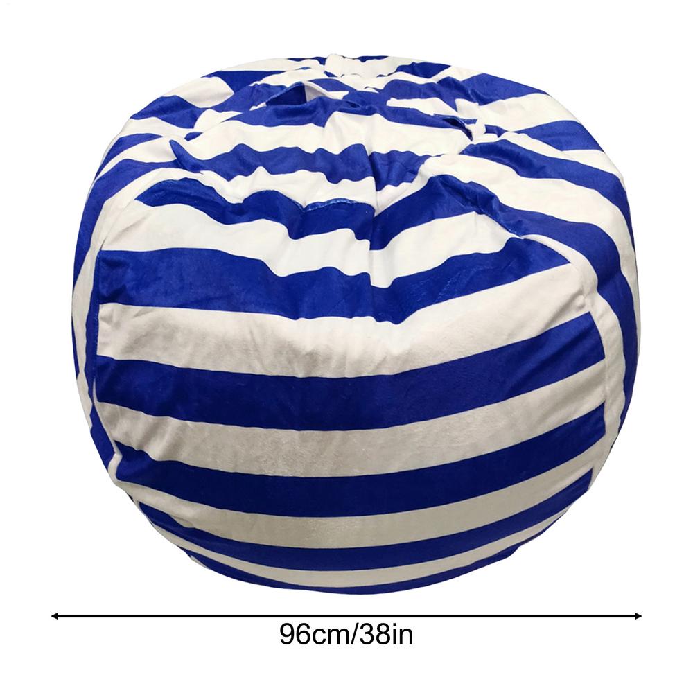 Bean Bag Storage Stuffed Animal Chair Kids Toys with Zip microfiber flannel Children Kids Plush Toy Organizer Large Capacity