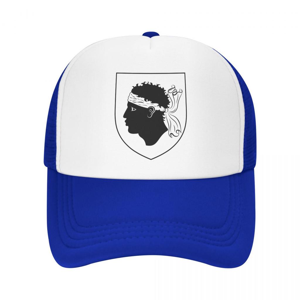 Individuelle Wappen von Korsika Baseballkappe Sonnenschutz Französischer Korsischer Stolz Trucker-Hut Herbst Personalisierte Papa-Hut