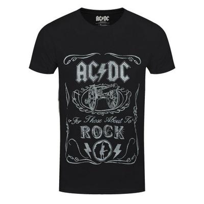 AC/DC Unisex Adult Cannon Swig Vintage T-Shirt